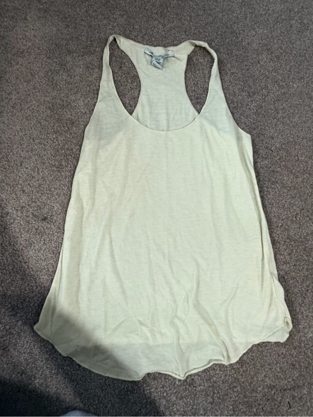 American Rag Light Yellow Racerback Tank